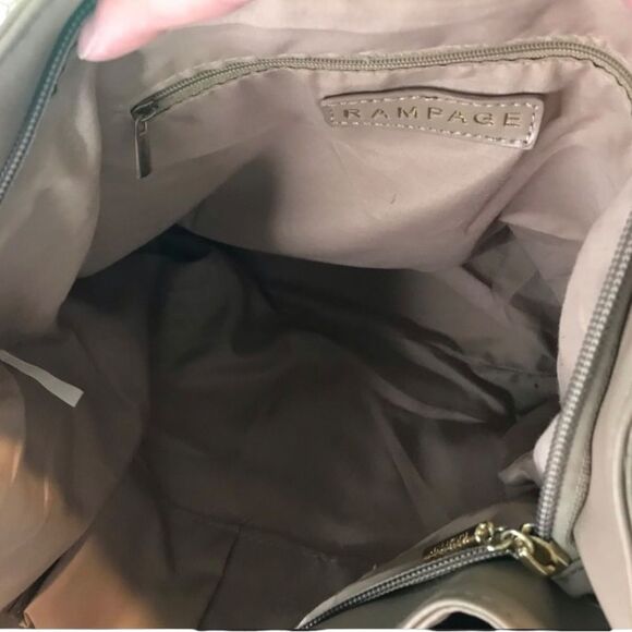 Rampage Blush Nude Shoulder Bag Large Hobo Tote Light Pink - Picture 5 of 8